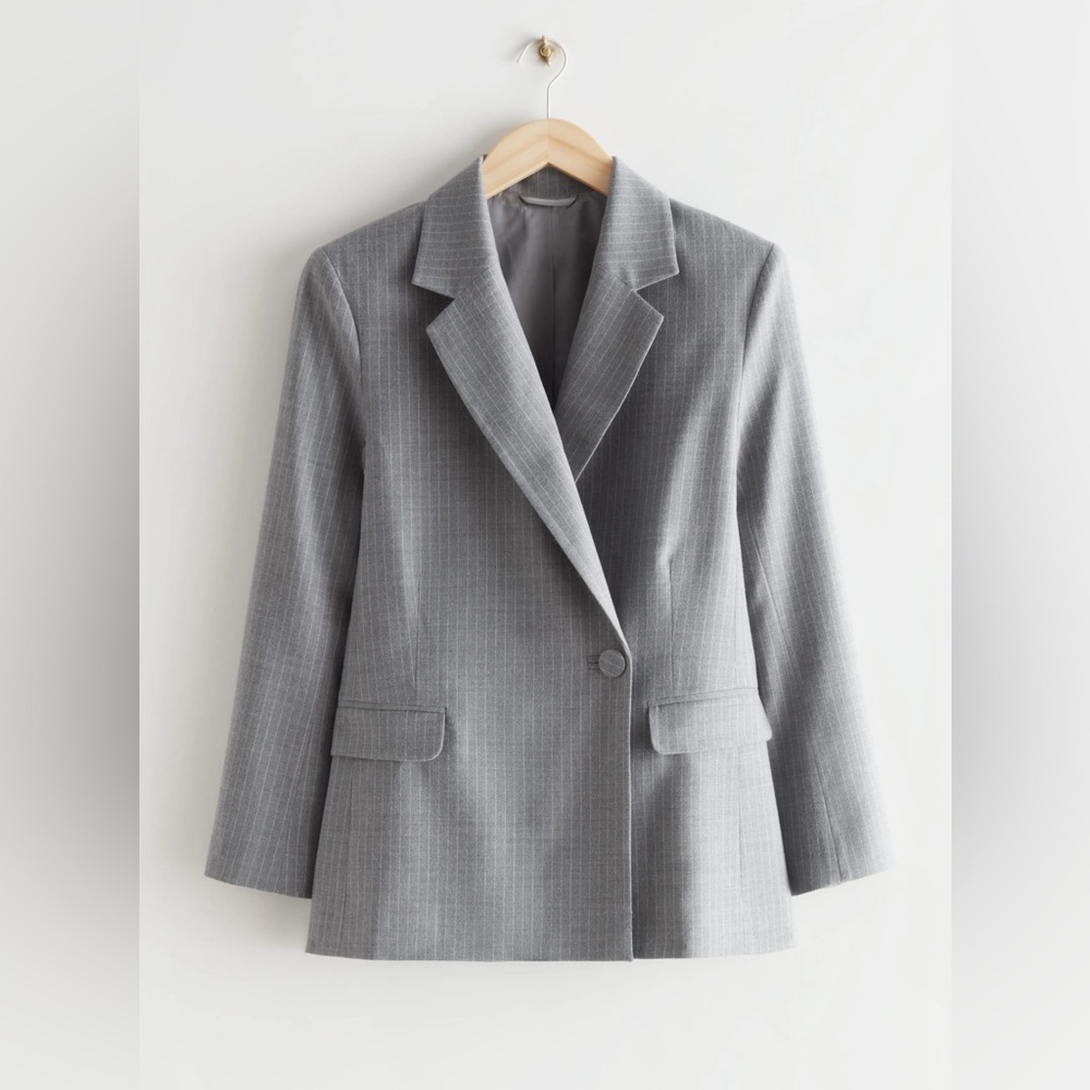 & Other Stories NEW oversized single button blazer
